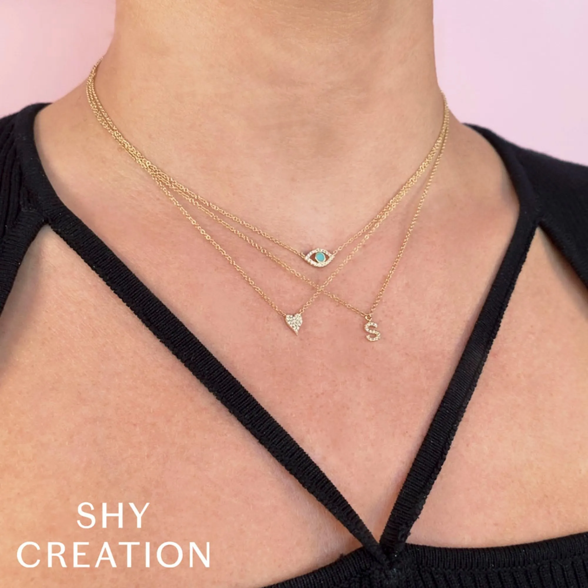 0.05CT DIAMOND NECKLACE - INITIAL D