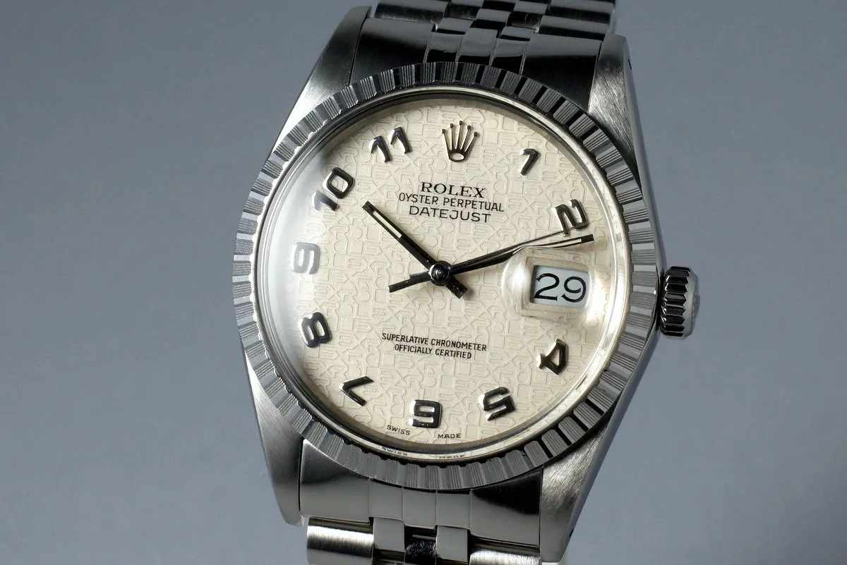 1986 Rolex DateJust 16030 with Cream Computer Dial