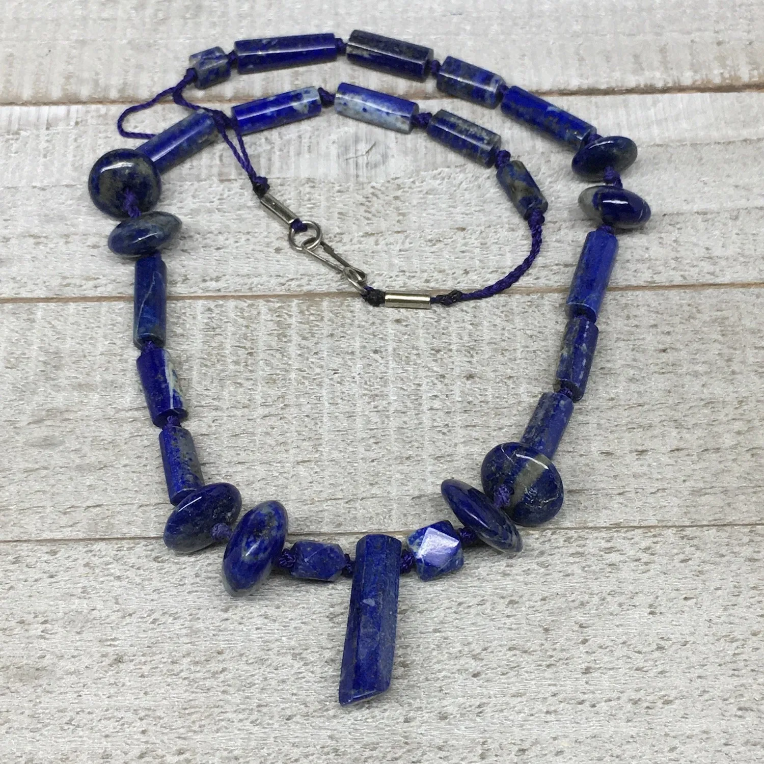 52.1g, 8mm-30mm Natural Lapis Lazuli Bead Mixed Shaped Strand, 27 Beads,LPB148