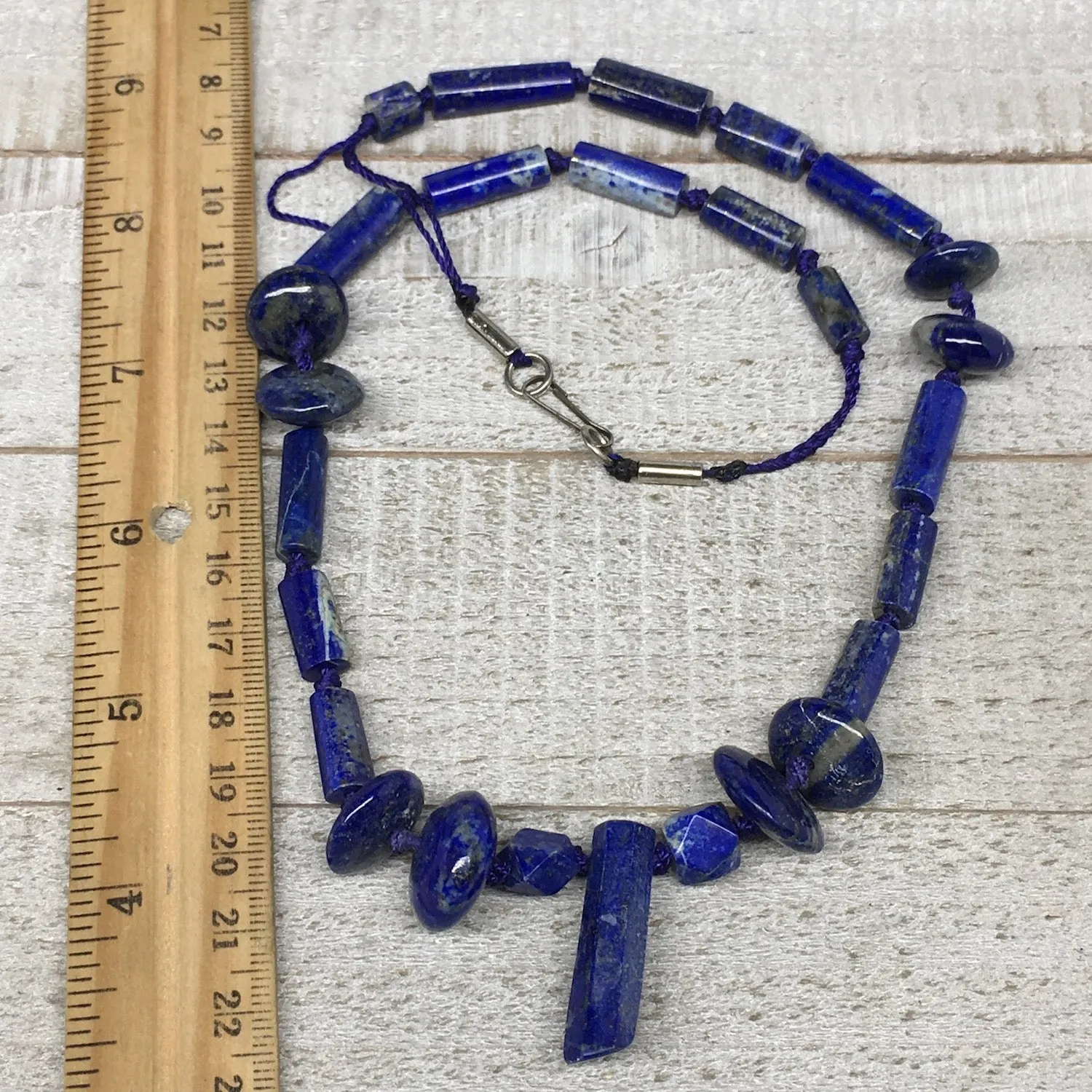 52.1g, 8mm-30mm Natural Lapis Lazuli Bead Mixed Shaped Strand, 27 Beads,LPB148