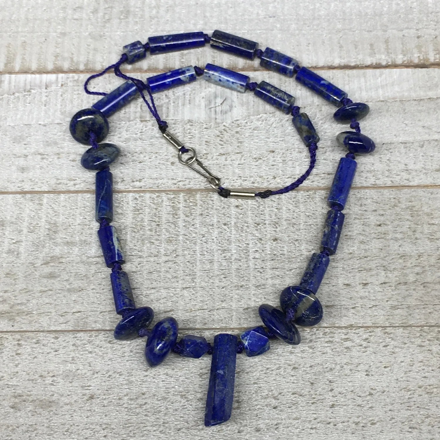 52.1g, 8mm-30mm Natural Lapis Lazuli Bead Mixed Shaped Strand, 27 Beads,LPB148