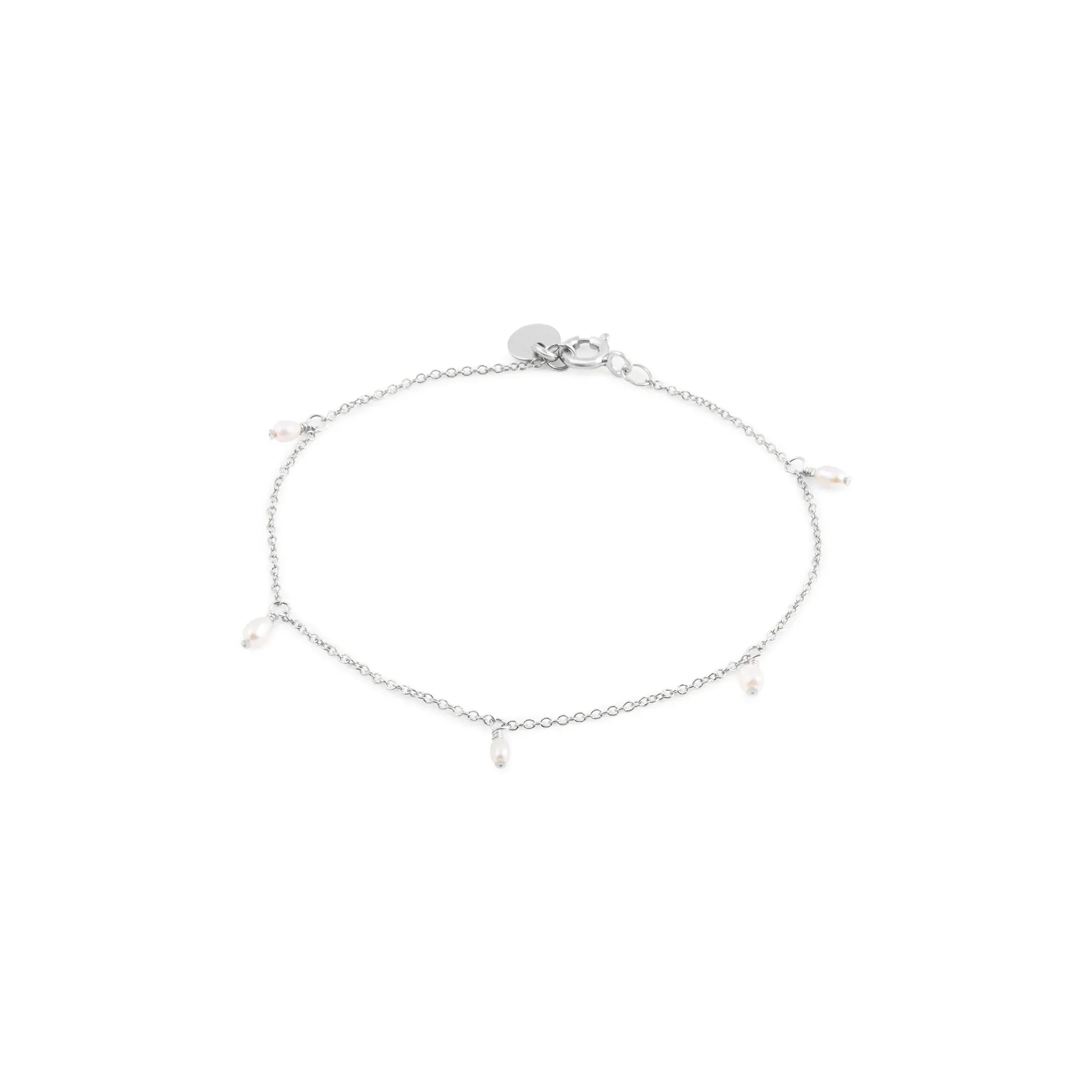 Alana Maria Prim Pearl Bracelet, Silver