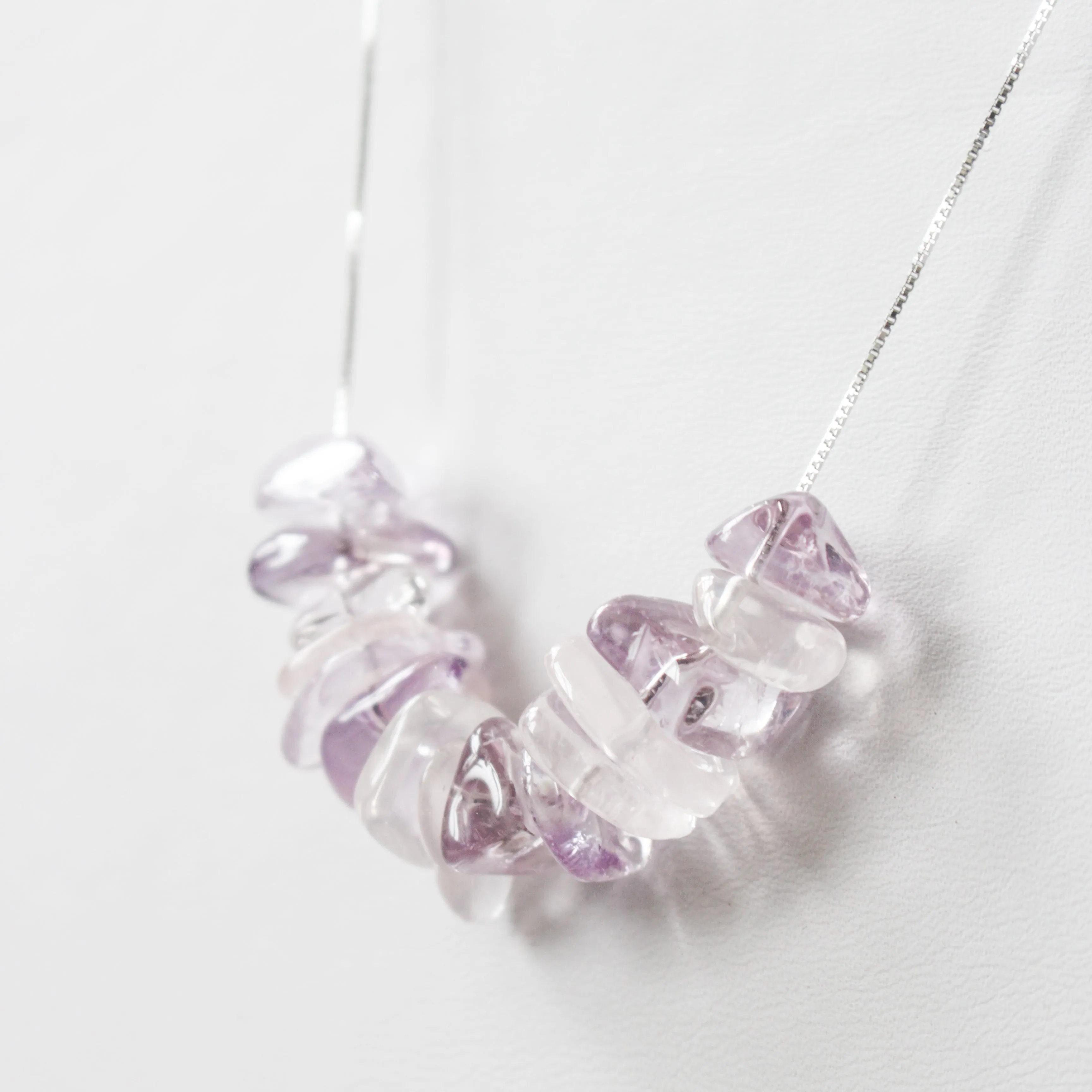 Amethyst and Rose Quartz Necklace