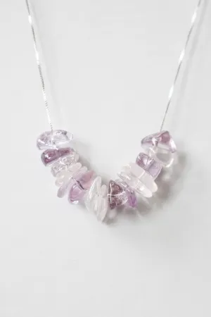 Amethyst and Rose Quartz Necklace