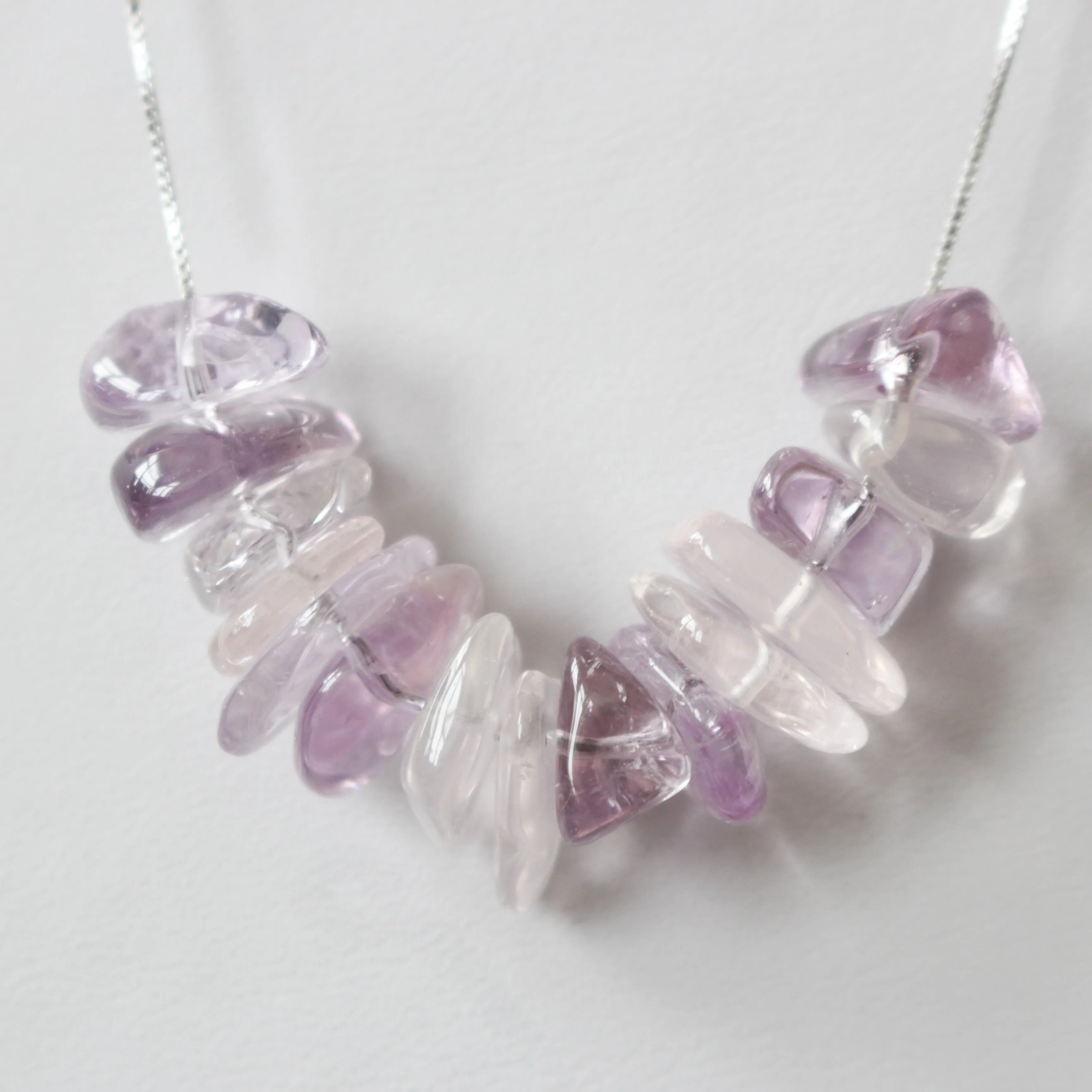 Amethyst and Rose Quartz Necklace