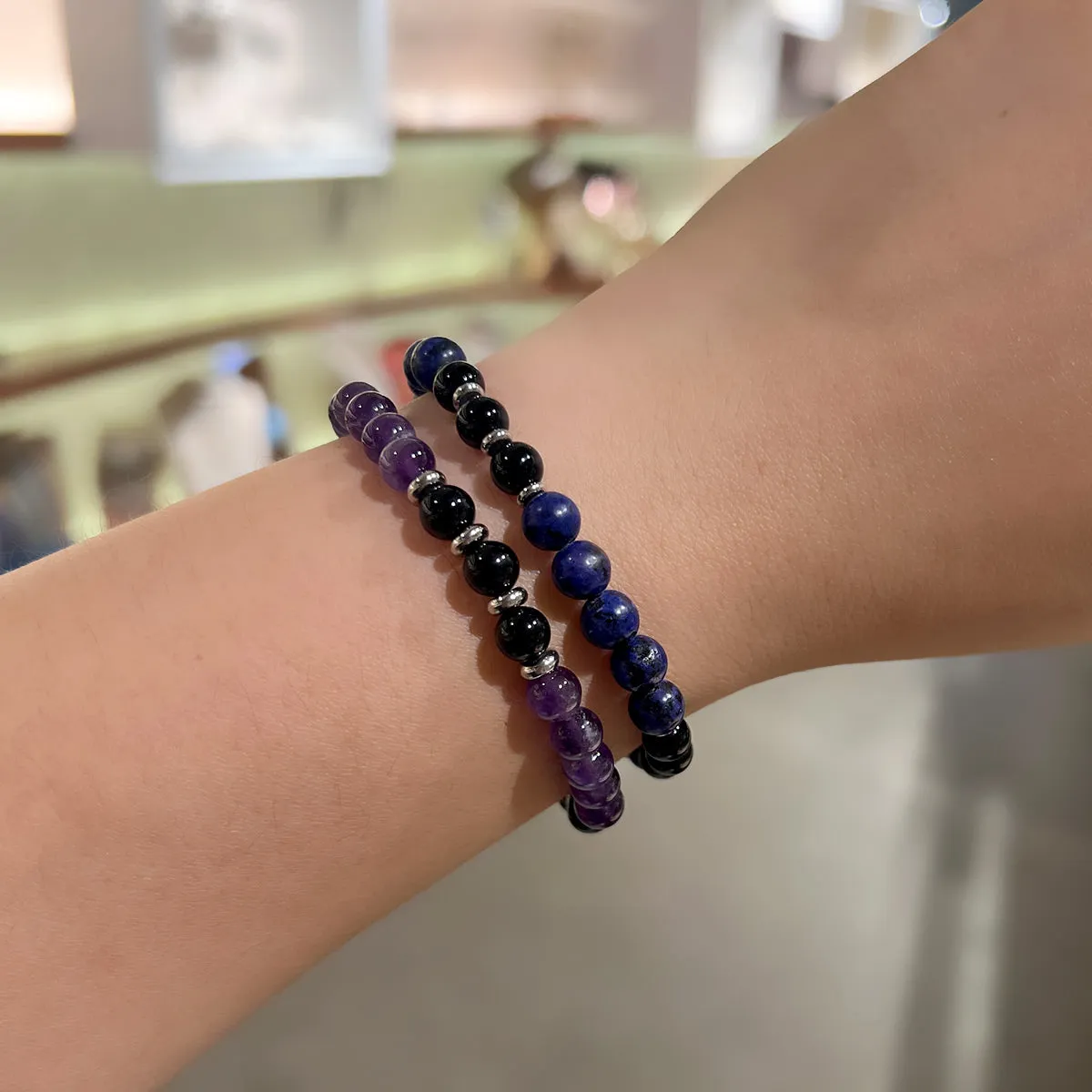 Amethyst Beaded Bracelet