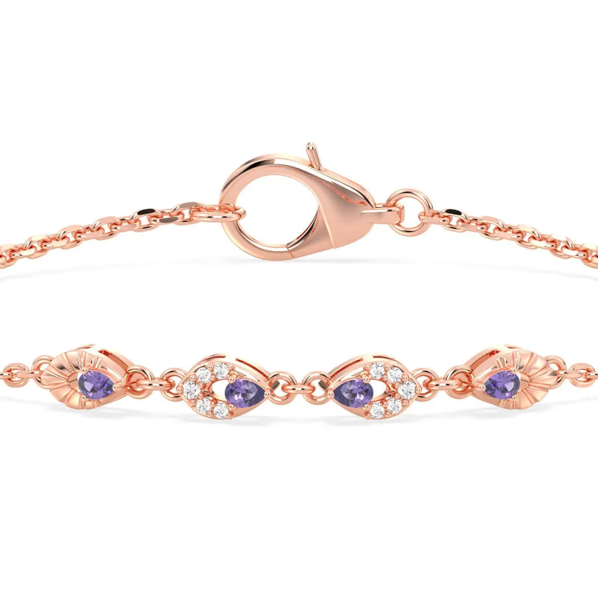 Amethyst Branch Bracelet