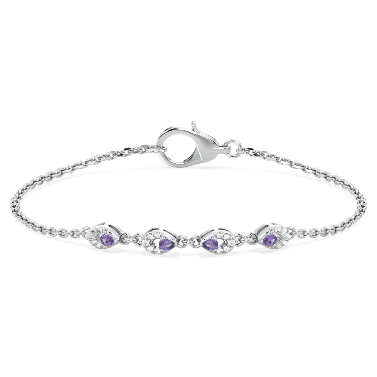 Amethyst Branch Bracelet
