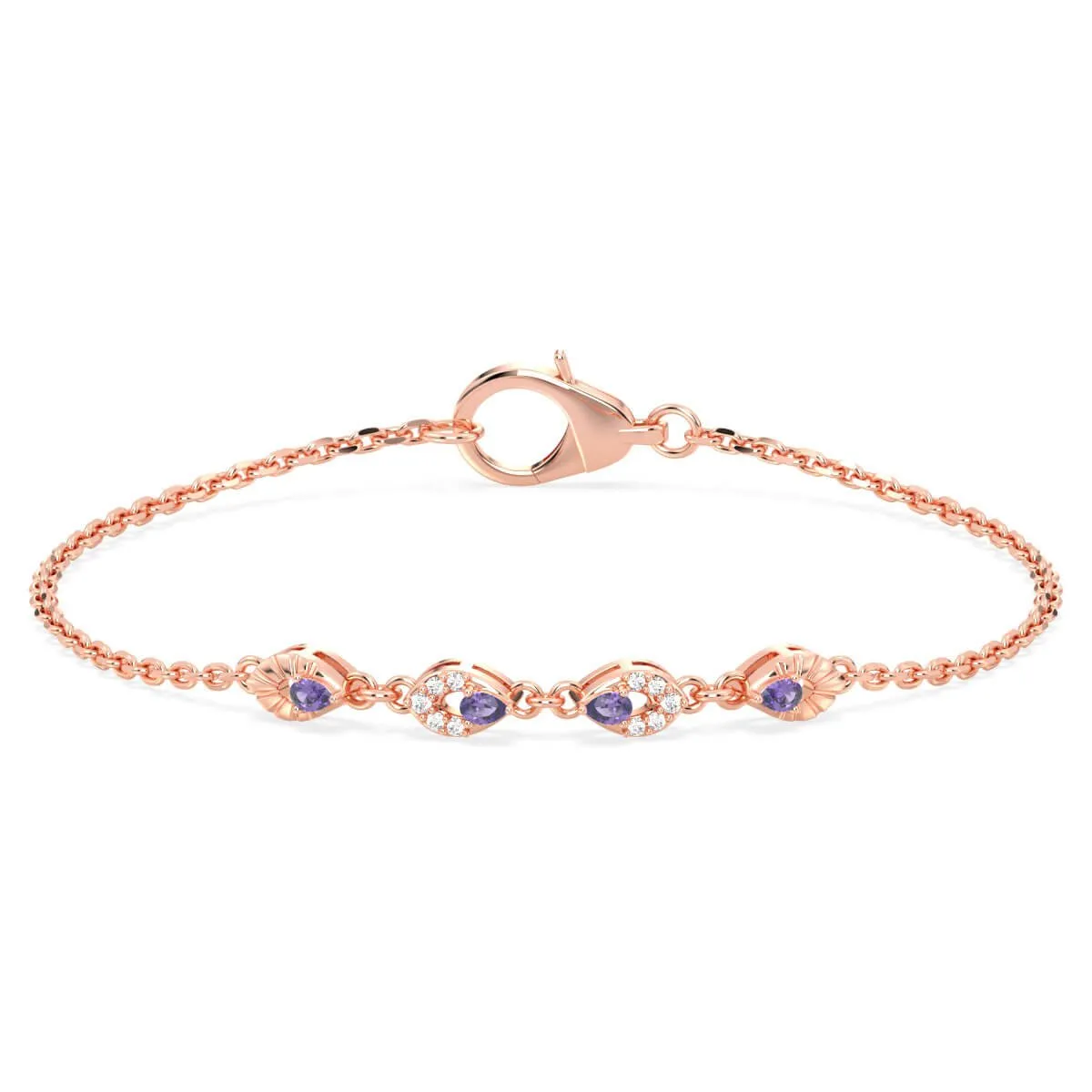 Amethyst Branch Bracelet