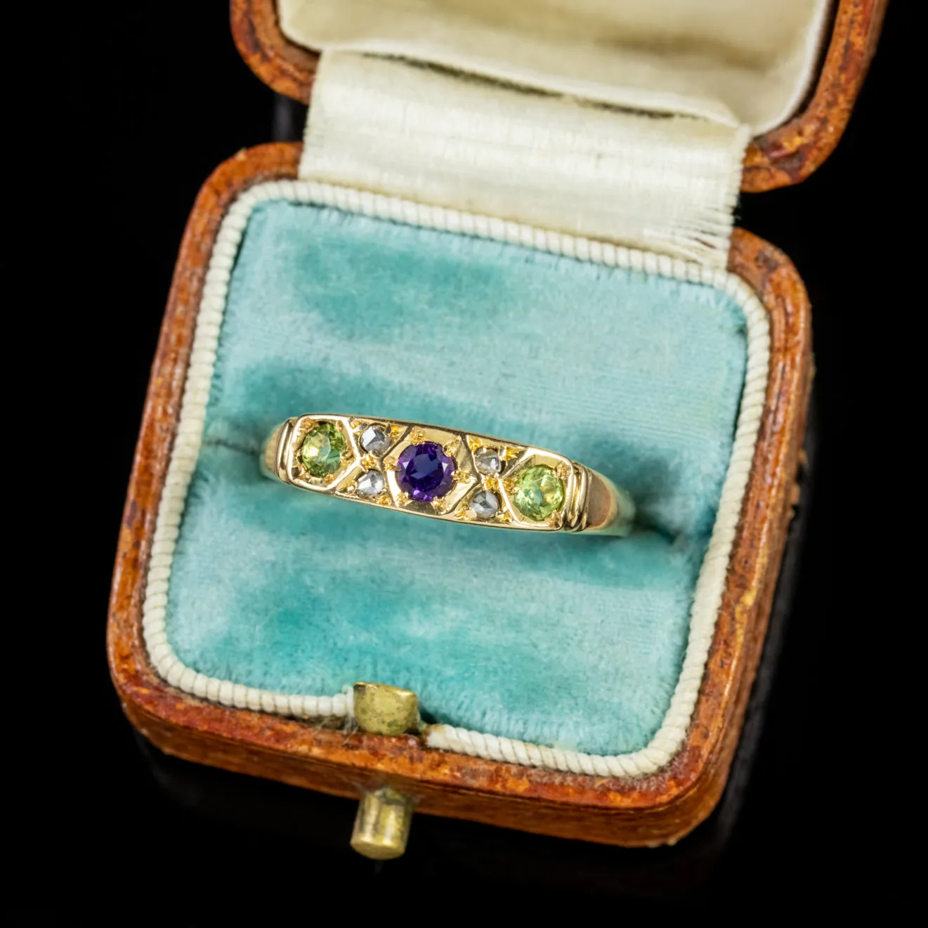 Antique Edwardian 18Ct Gold Suffragette Ring Circa 1915