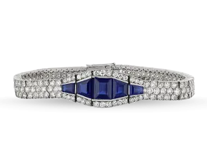 Art Deco Sapphire and Diamond Bracelet