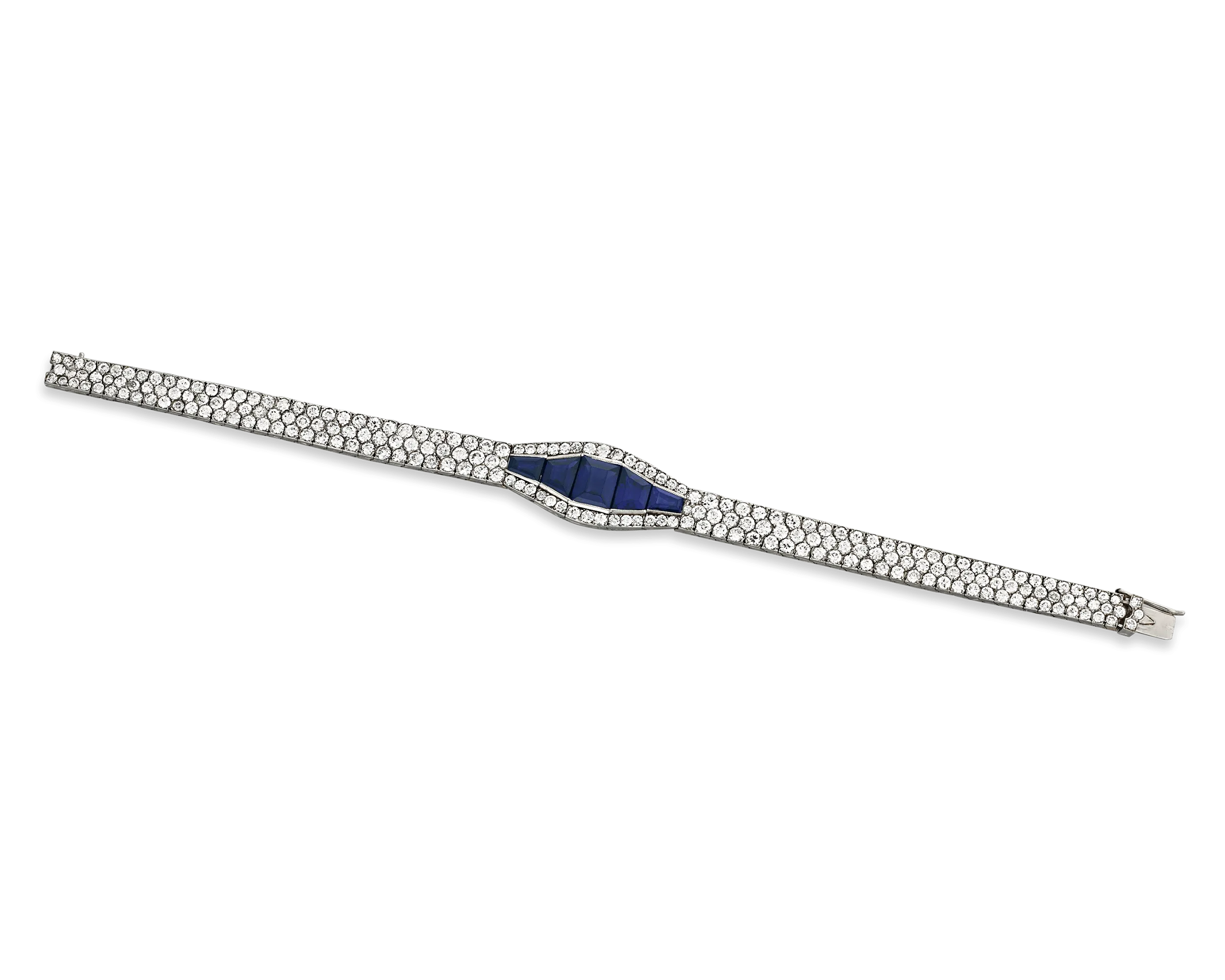 Art Deco Sapphire and Diamond Bracelet