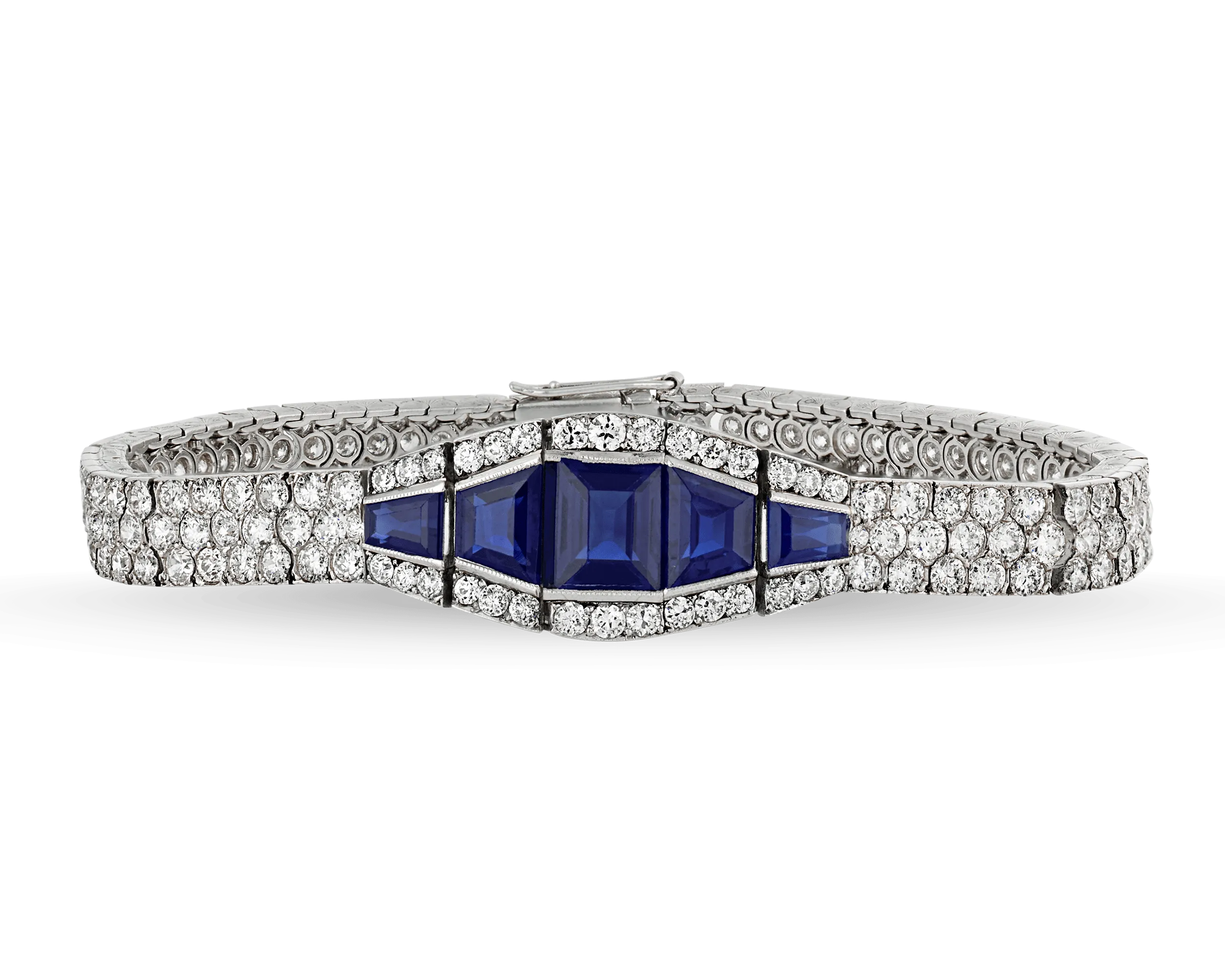 Art Deco Sapphire and Diamond Bracelet