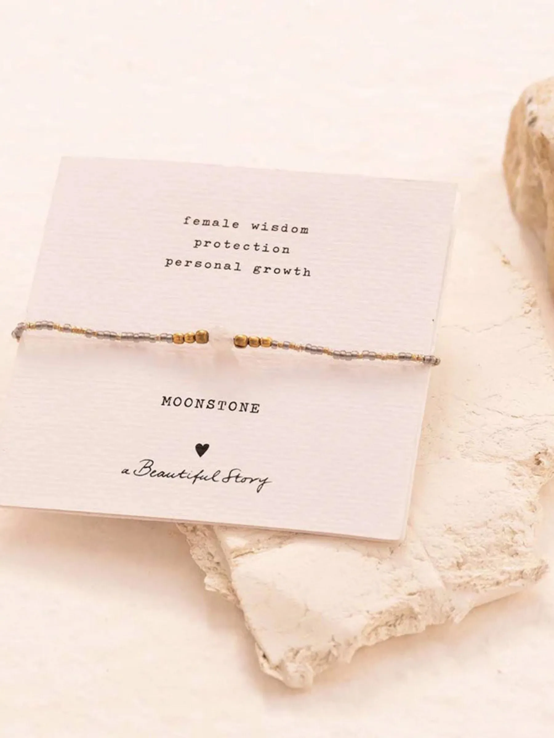 Bracelet Iris Card Moonstone | A Beautiful Story