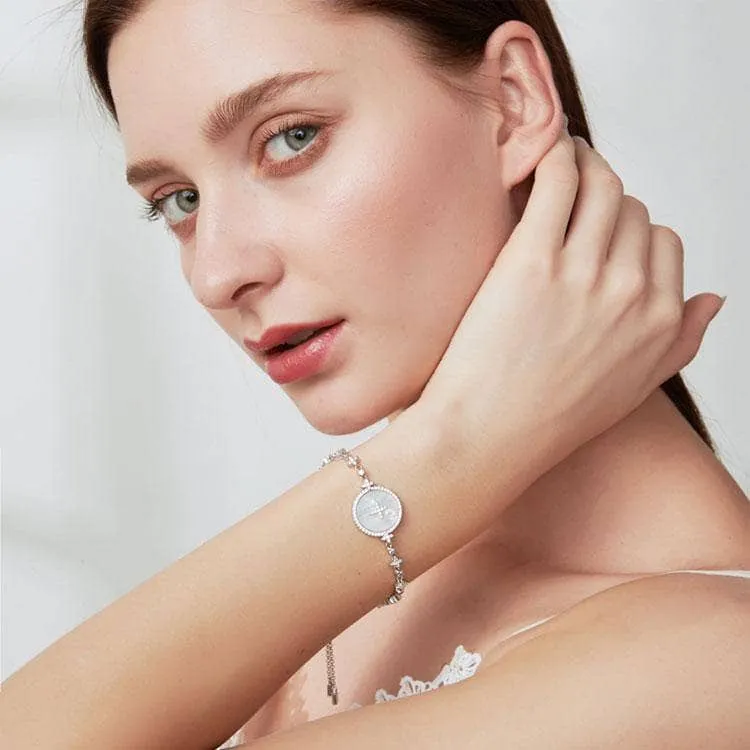 Created Diamond Albina Star Setting Adjustable Bracelet