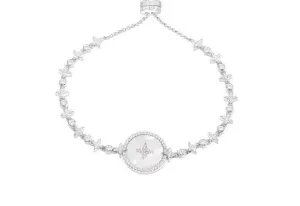 Created Diamond Albina Star Setting Adjustable Bracelet