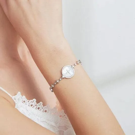 Created Diamond Albina Star Setting Adjustable Bracelet