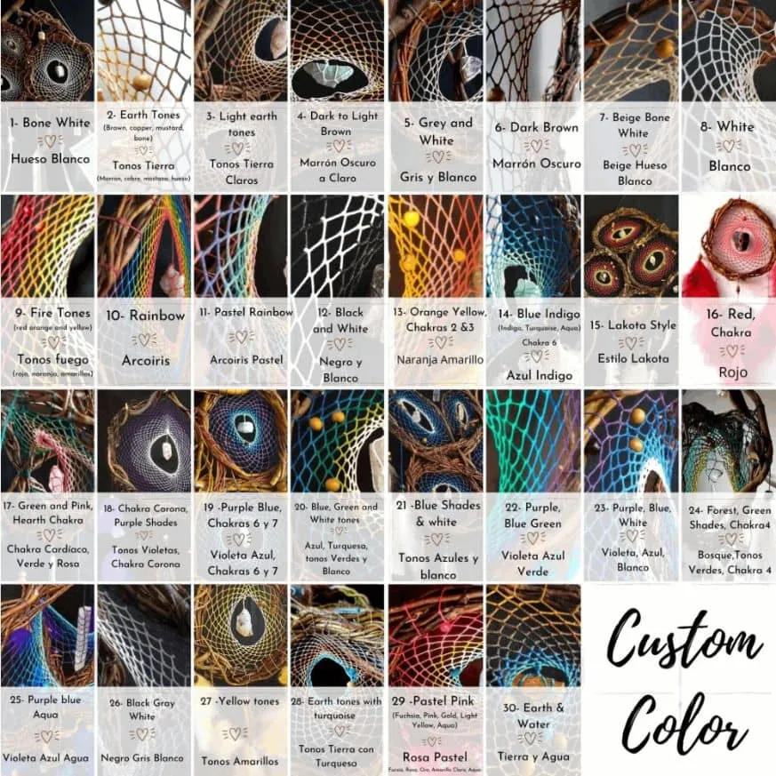 Dreamcatcher Crystal Mindfulness art mobile Anxiety gifts Home clearing protection