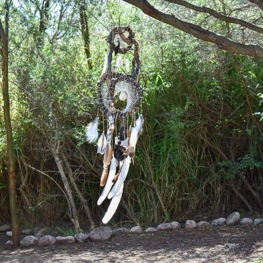 Dreamcatcher Crystal Mindfulness art mobile Anxiety gifts Home clearing protection