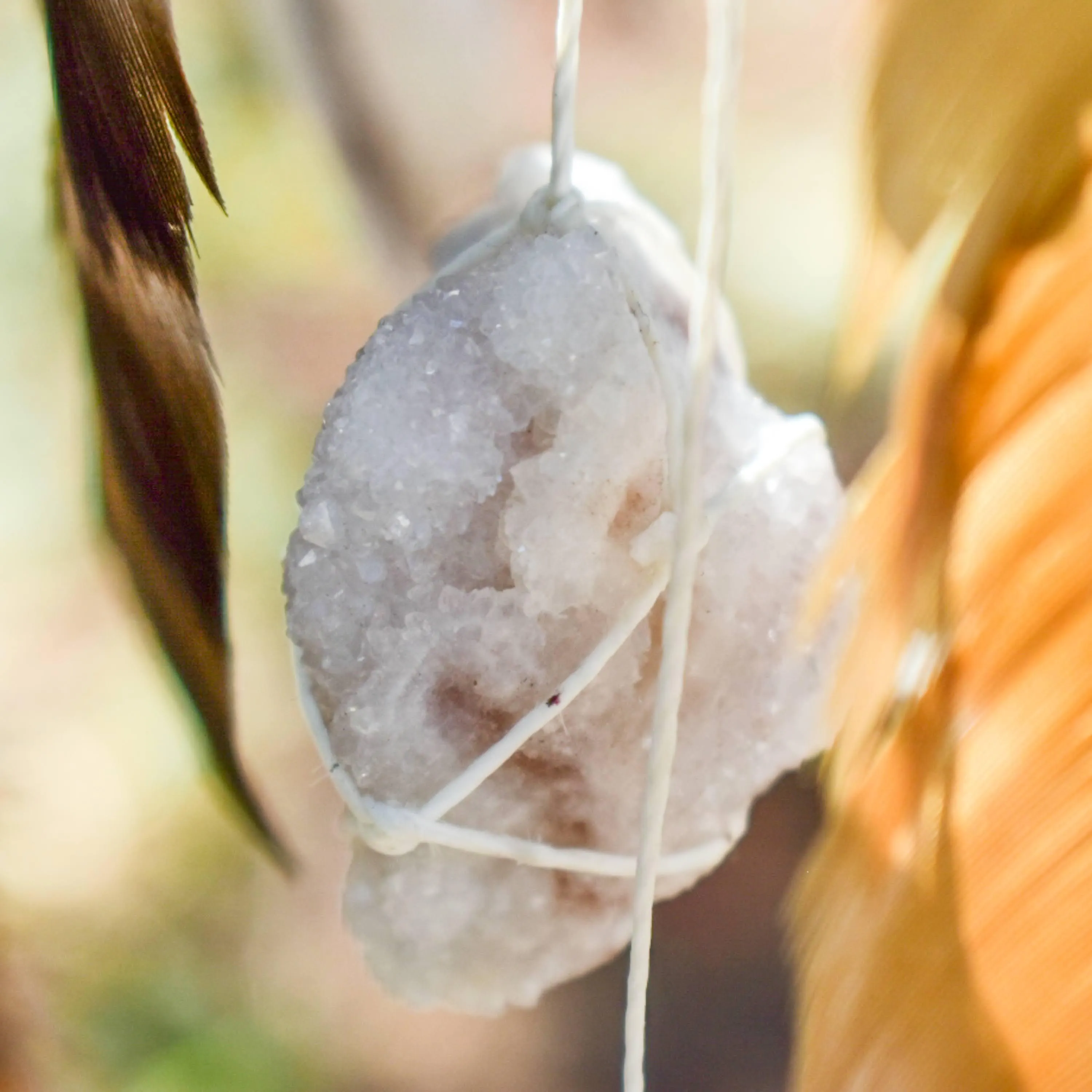 Dreamcatcher Crystal Mindfulness art mobile Anxiety gifts Home clearing protection