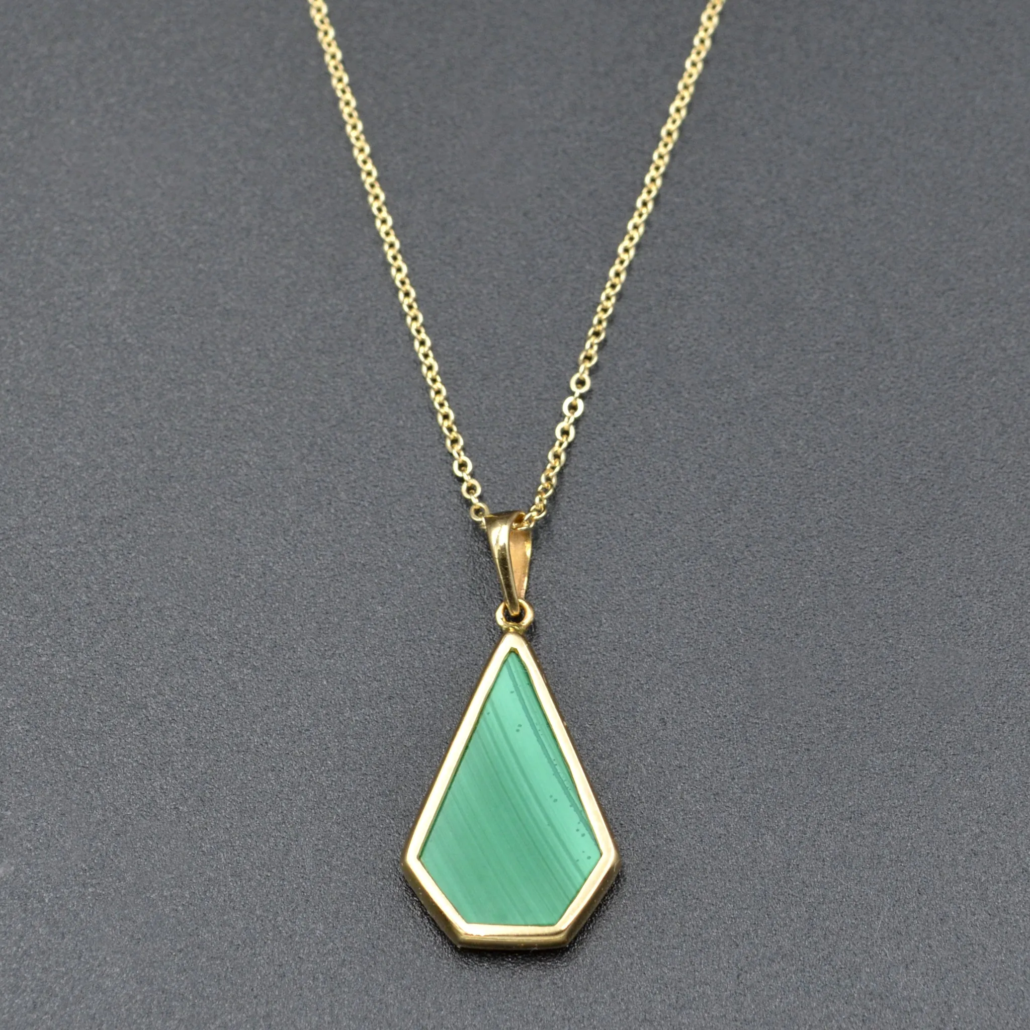 Intarsia Gemstone and Gold Necklace