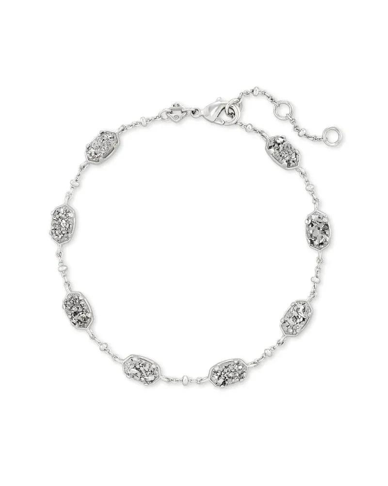Kendra Scott Emilie Silver Platinum Drusy Link Bracelet