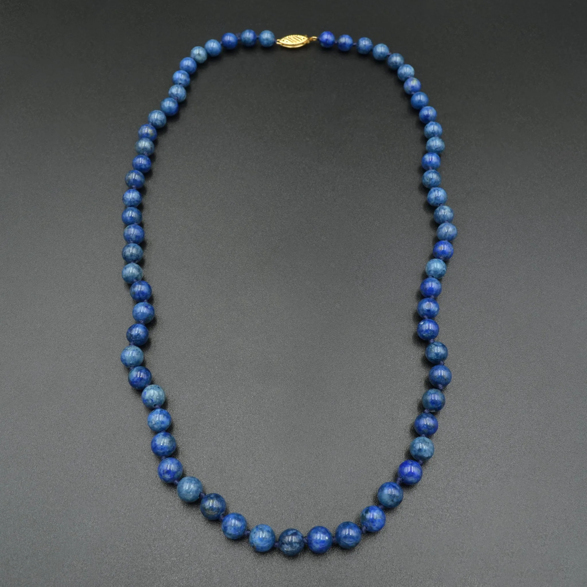 Knotted Lapis Necklace