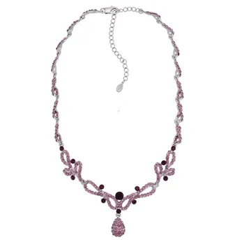 L'Amour Necklace - Purple (Silver Plated)