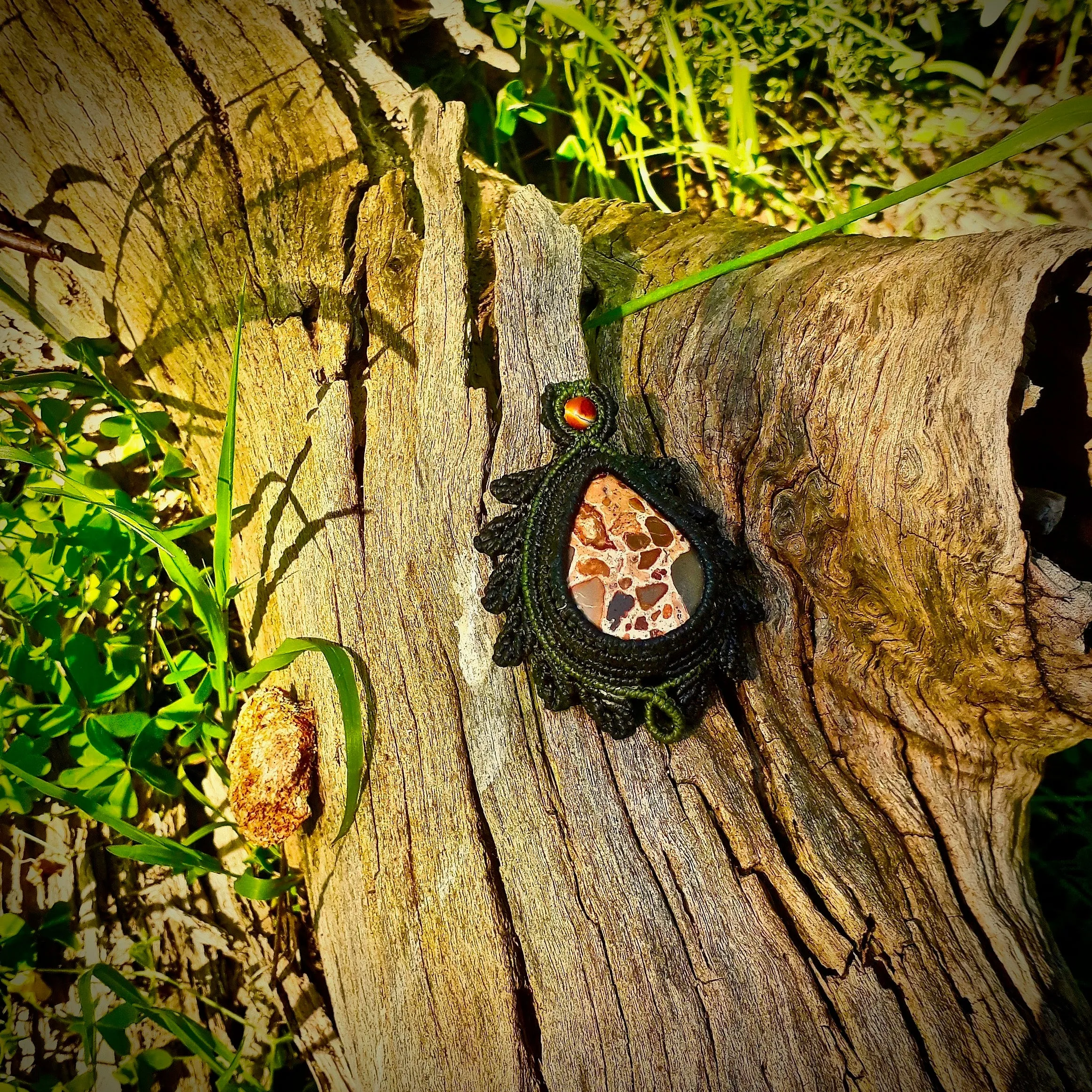 Leopardite pendant
