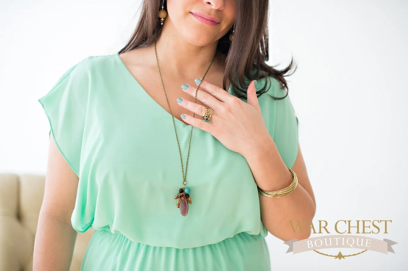 Lilac Pendant Necklace