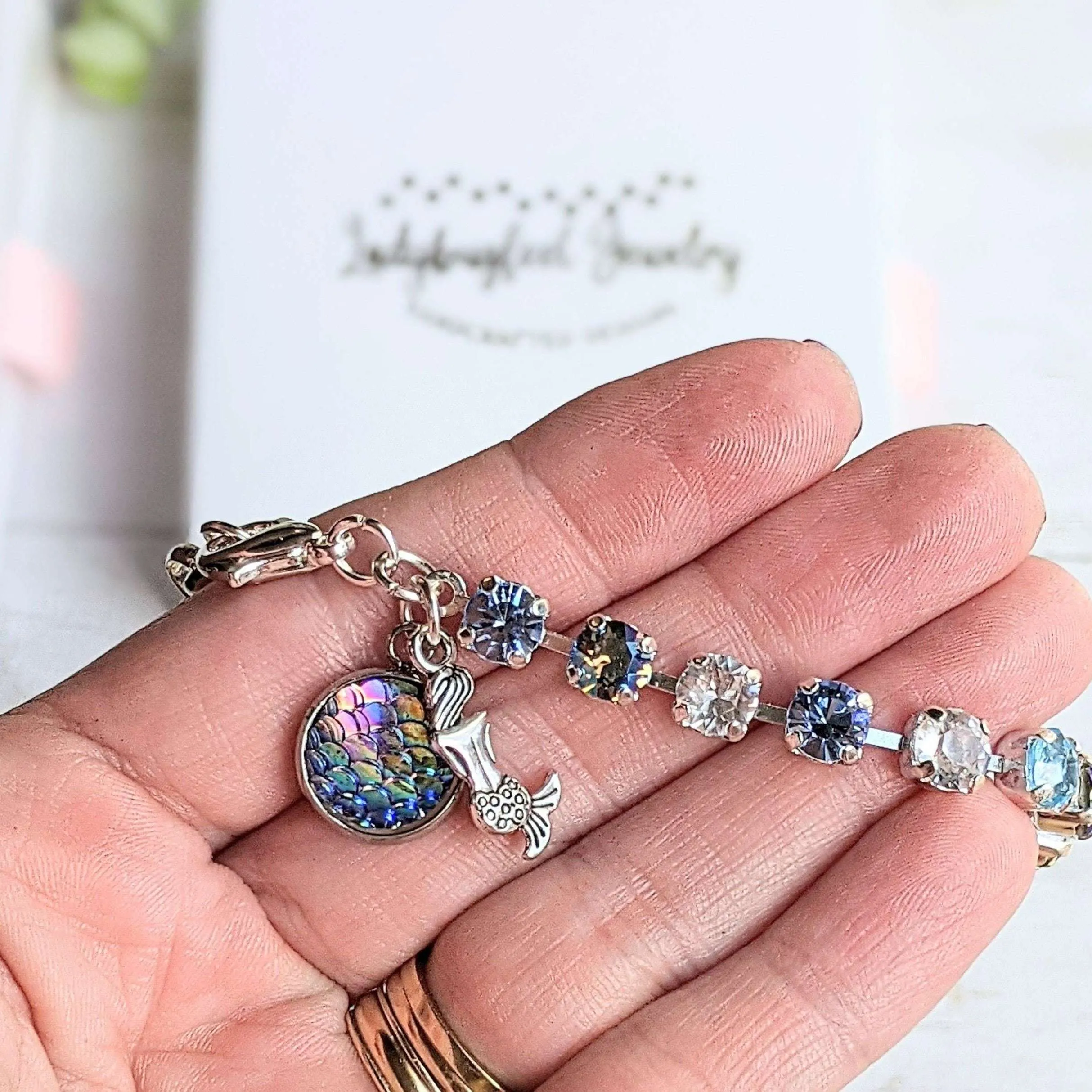 Mermaid Faceted Crystal Bracelet