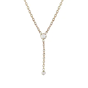 MOONSTONE LARIAT NECKLACE