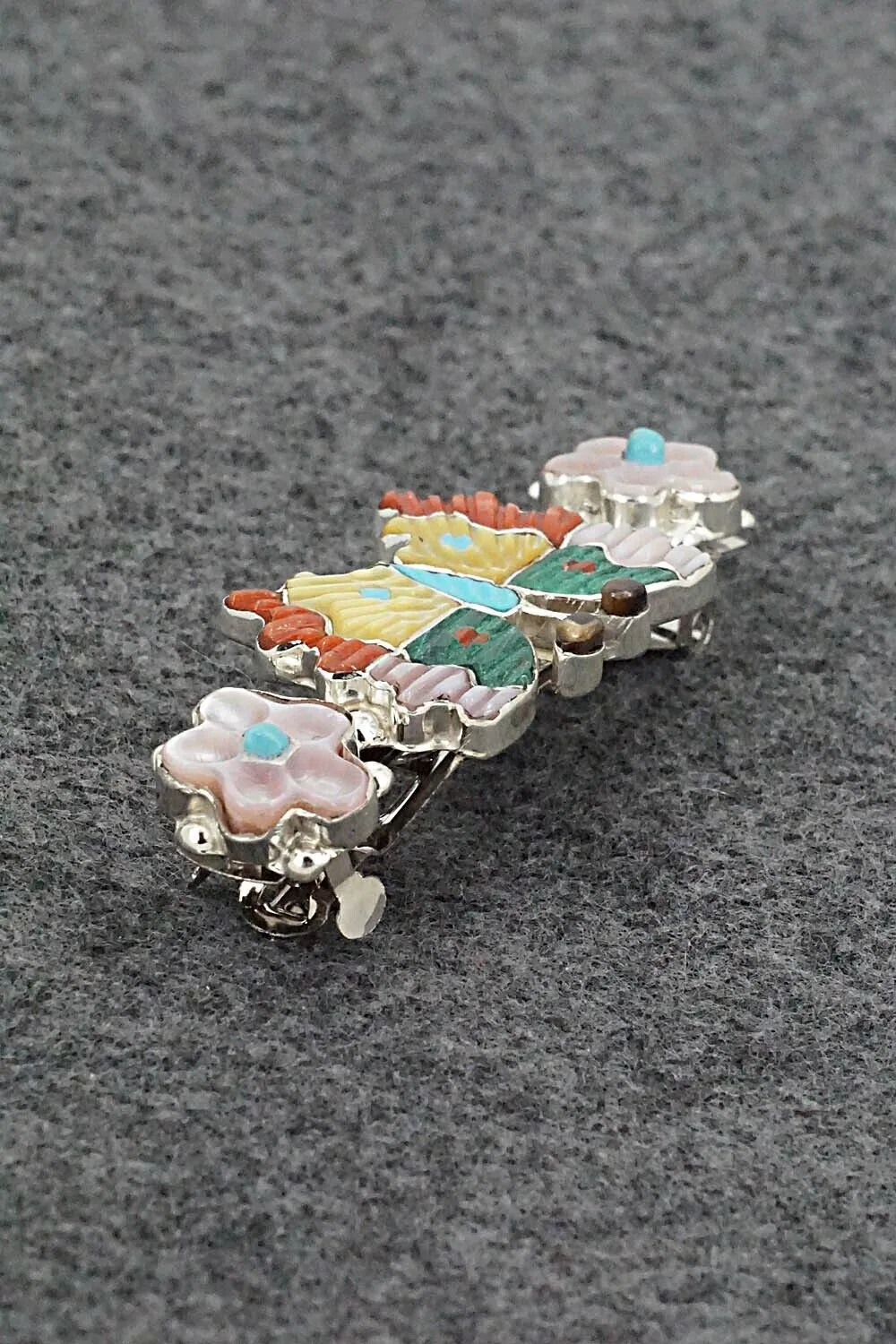 Multi-Stone & Sterling Silver Hair Barrette - Tamara Pinto