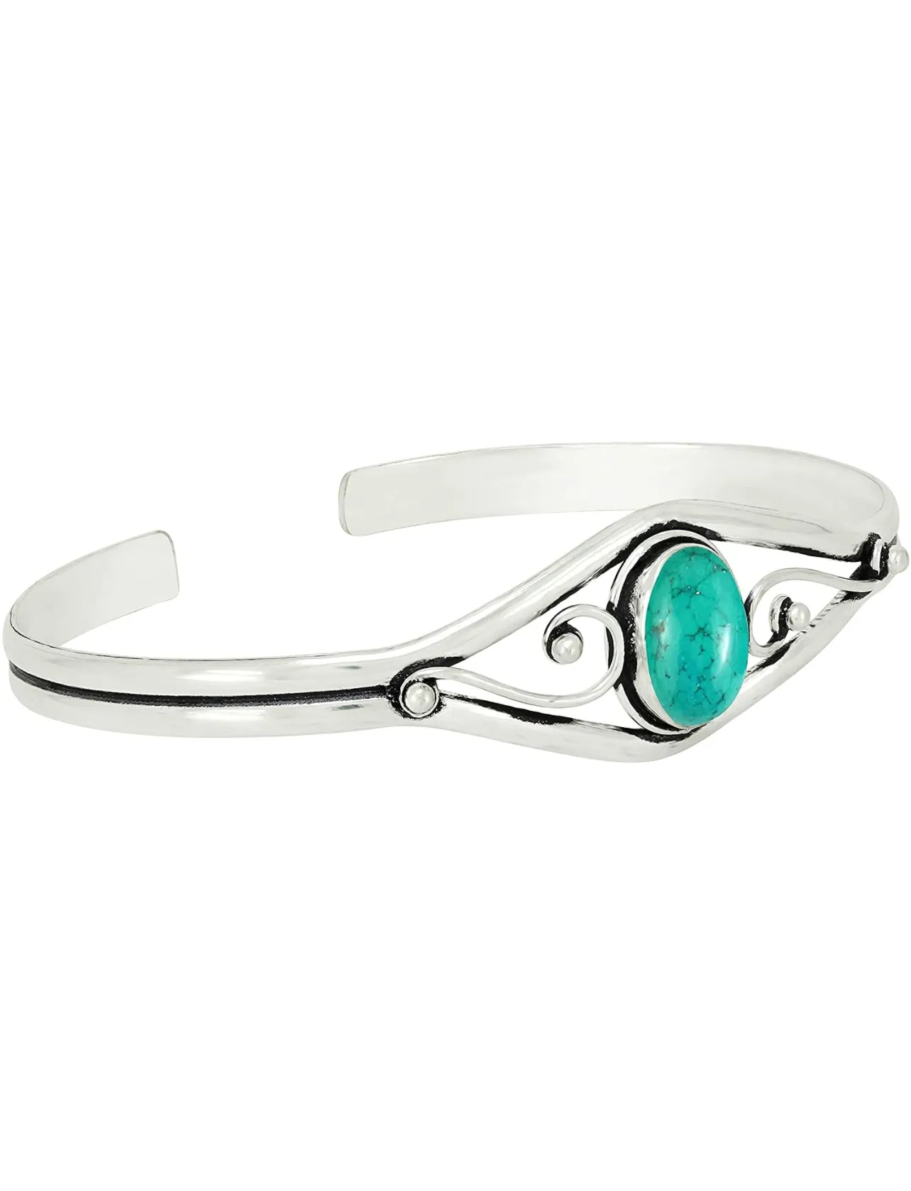 Natural Amethyst Moonstone Turquoise Lapis Cuff Bangle 10x14mm Oval Shape Gemstone 925 Silver Overlay Handmade Cuff Bangle Jewelry
