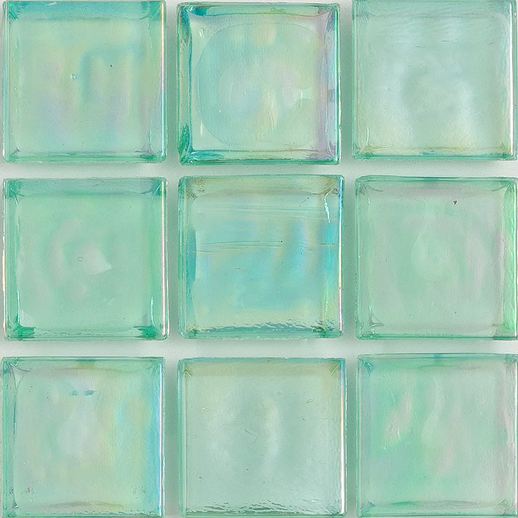 Peridot Iridescent, 1" x 1" - Glass Tile