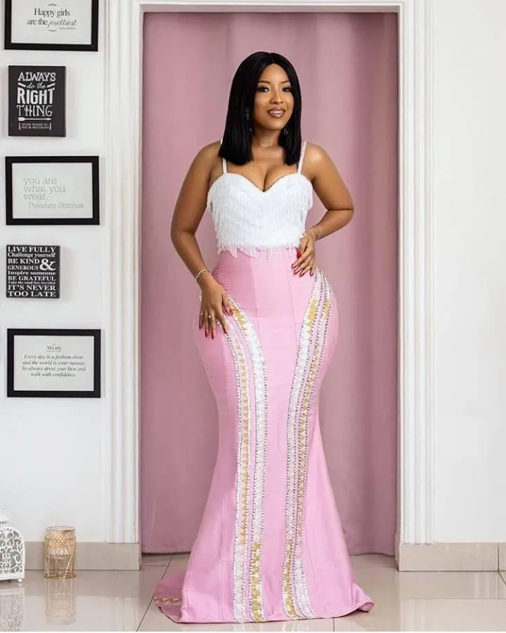 Royal Kente Cloth Wedding Dress PD12