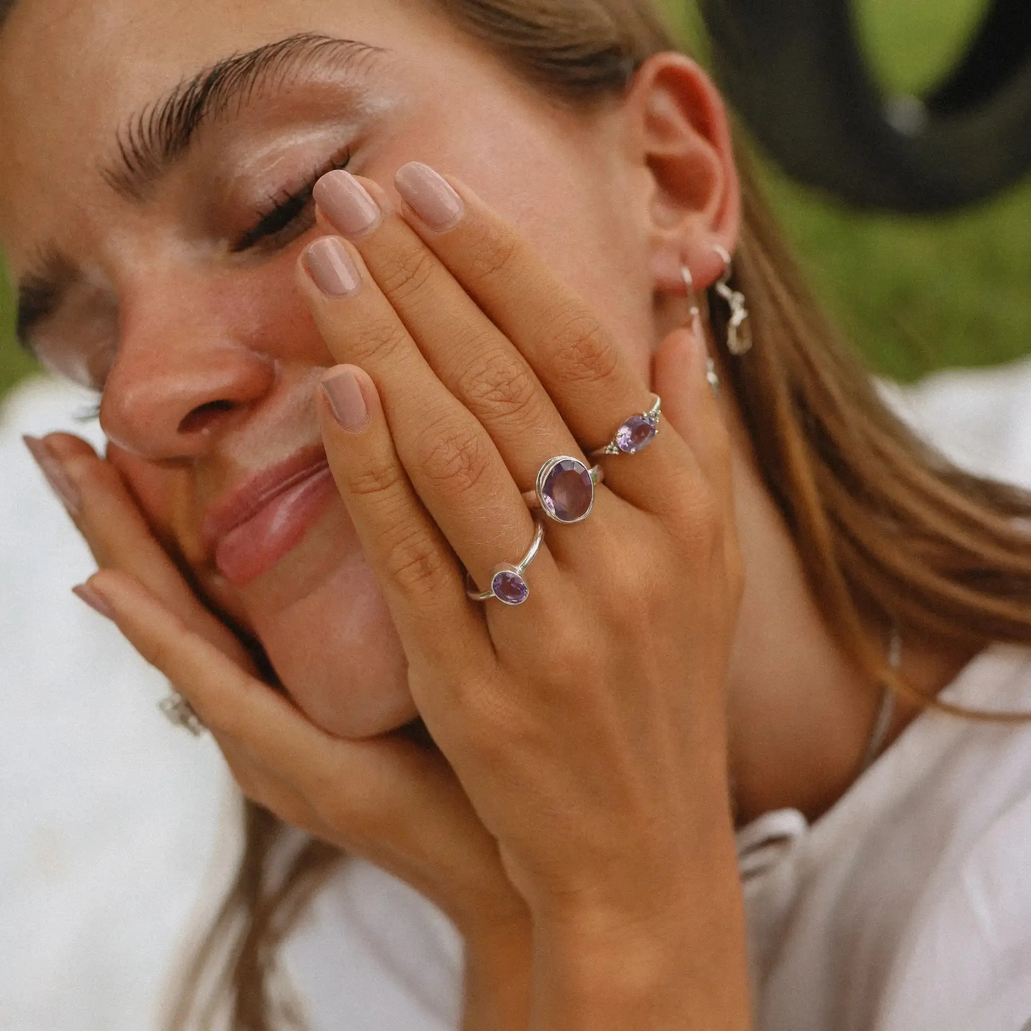Silver Amethyst Ring