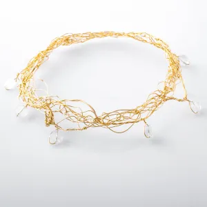 Spun Moonstone Bangle Bracelet