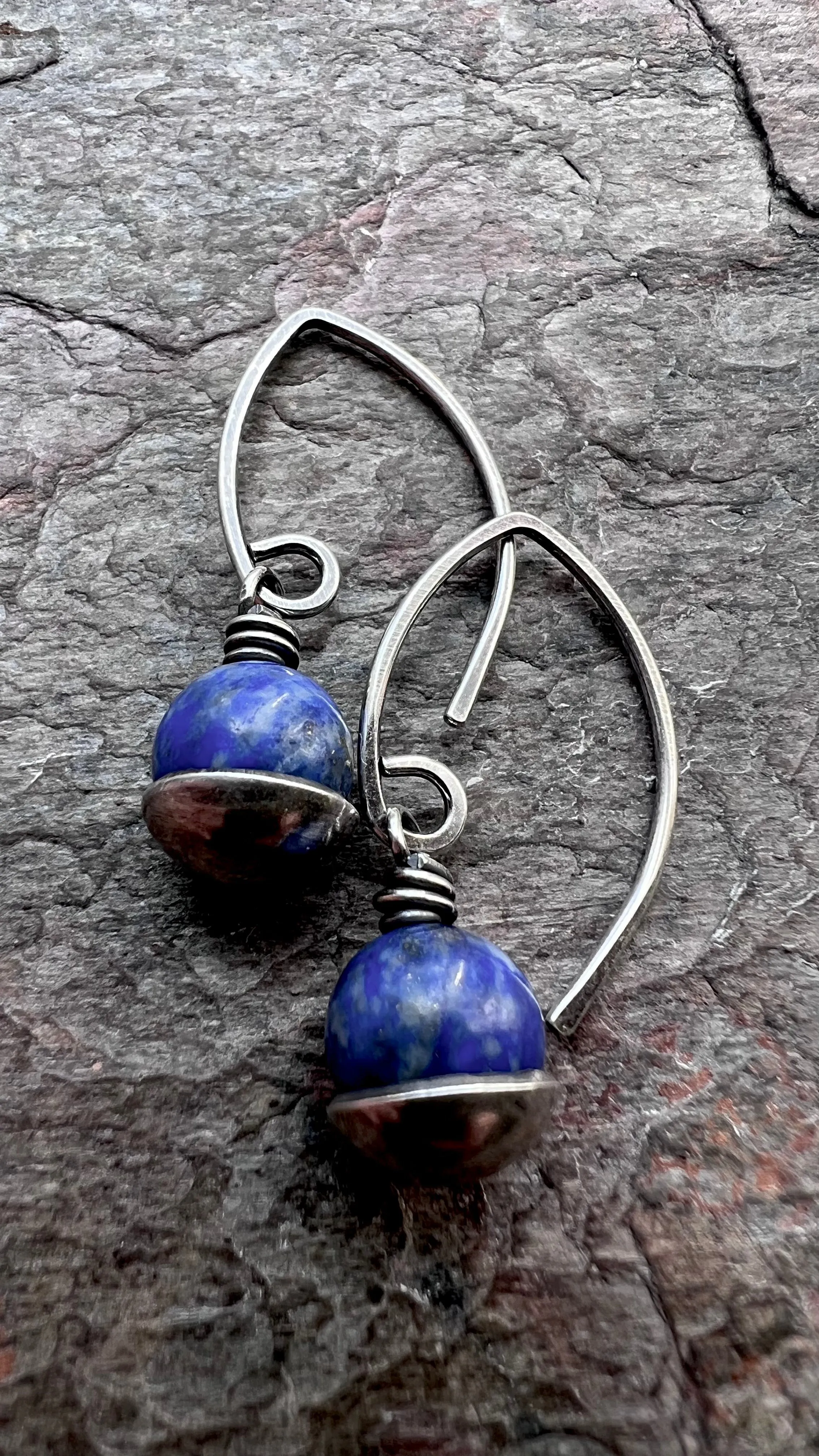 Sterling Silver Lapis Earrings