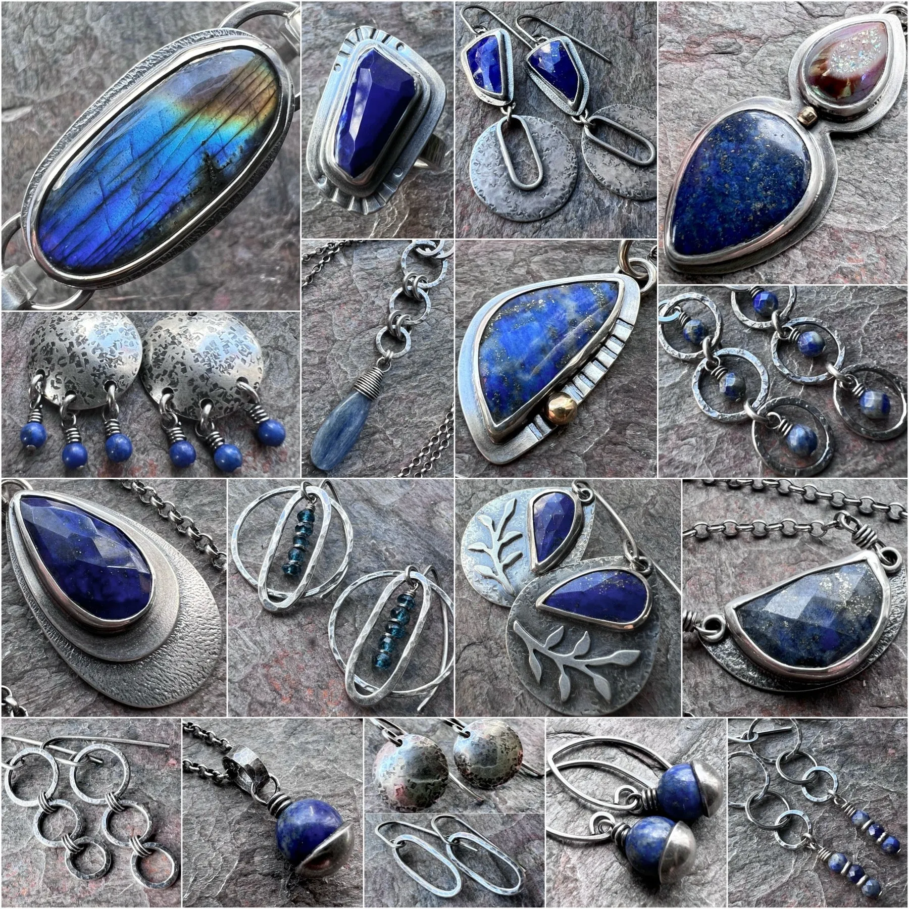 Sterling Silver Lapis Earrings