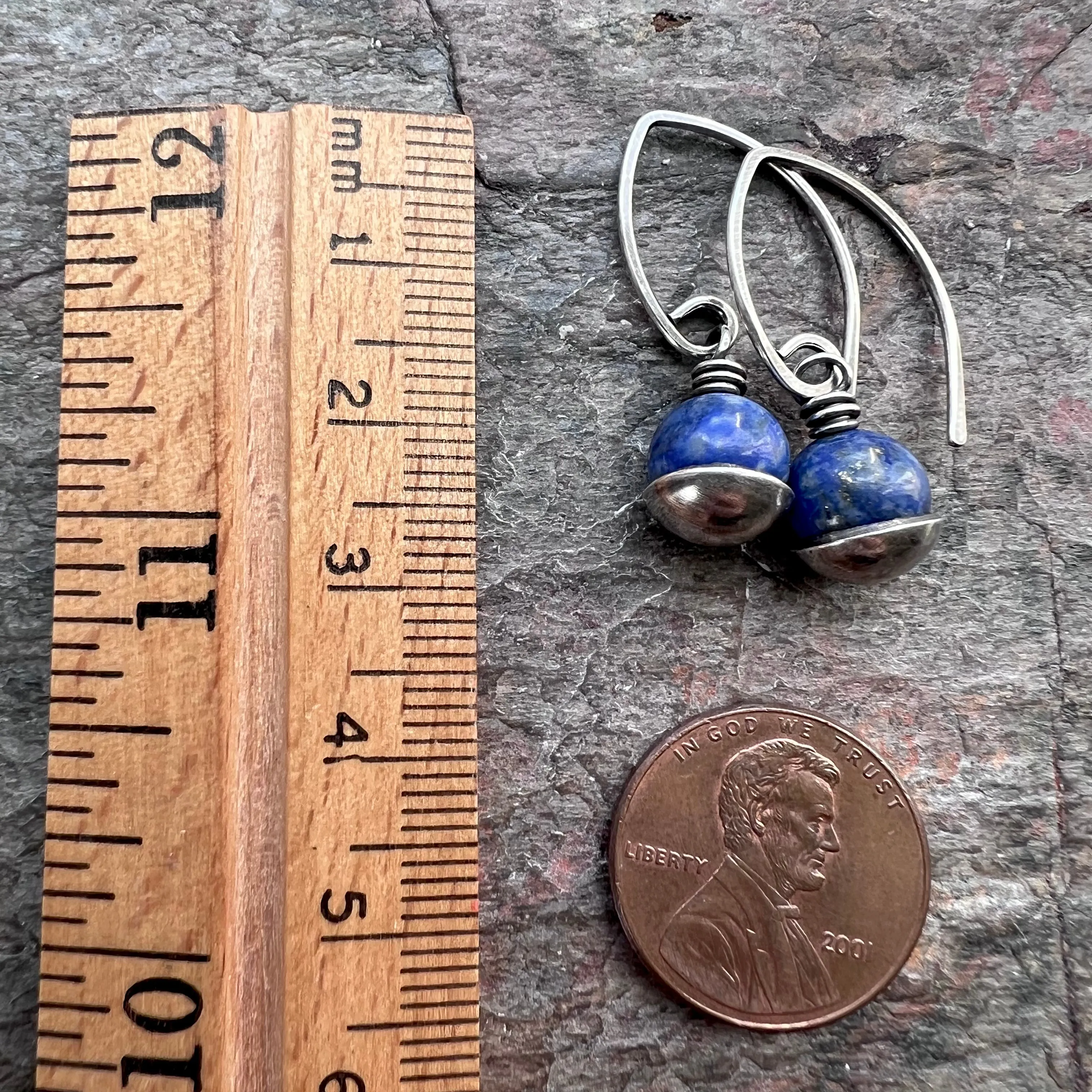 Sterling Silver Lapis Earrings