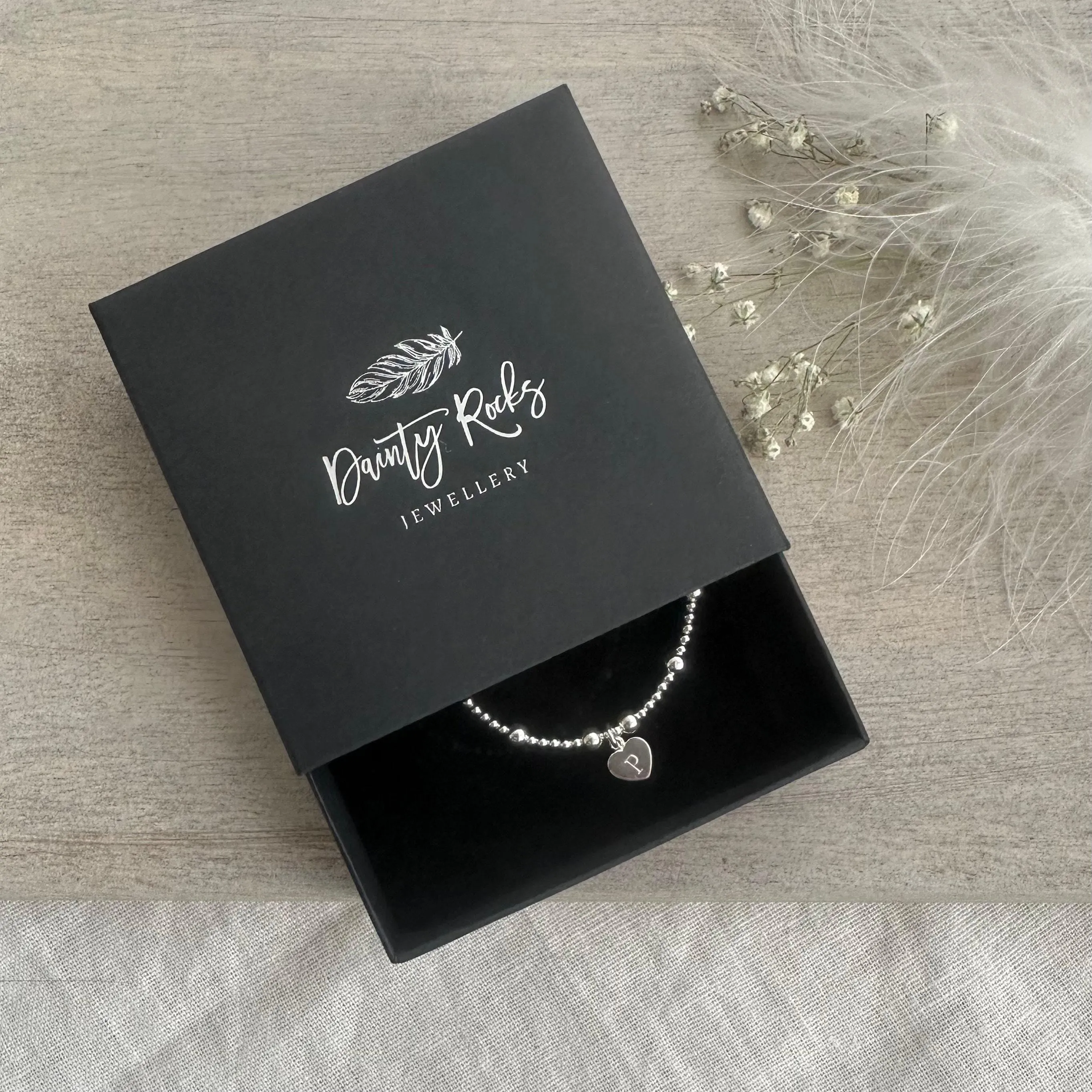 Sterling silver Name Bracelet, Delicate Personalised Jewellery Christmas Gifts for Her