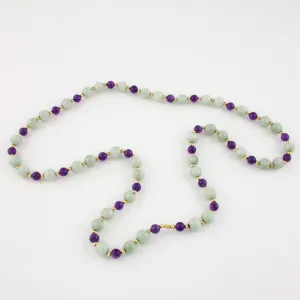 White Jade and Amethyst necklace