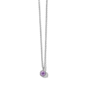Winkie Necklace, Amethyst, Silver