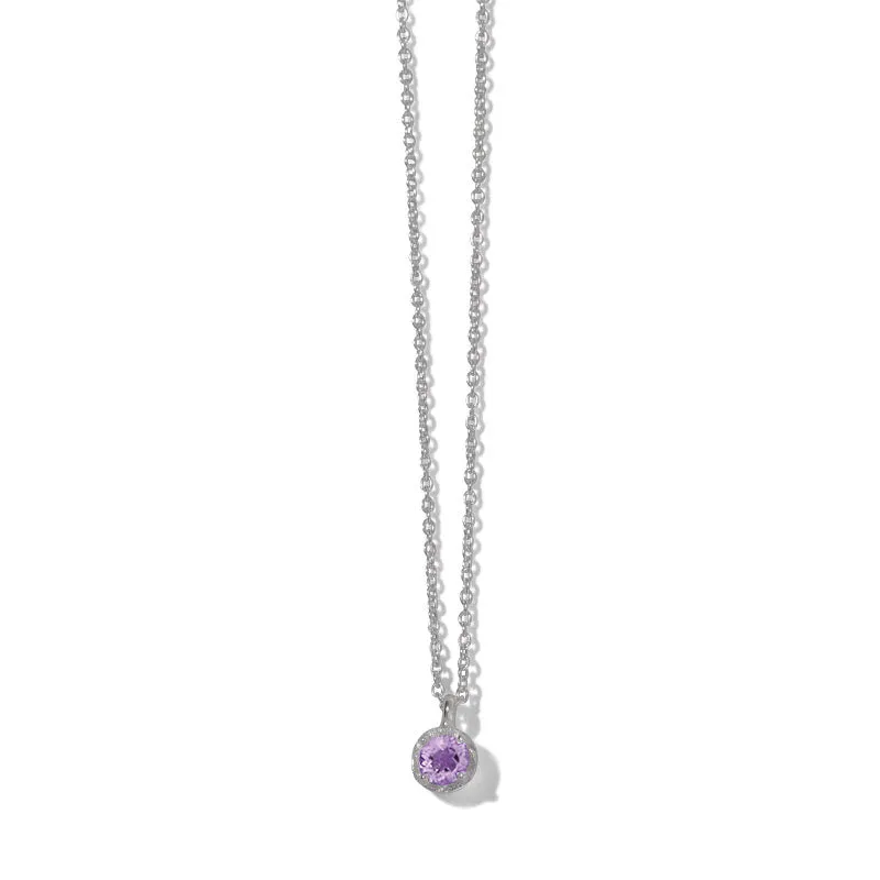 Winkie Necklace, Amethyst, Silver