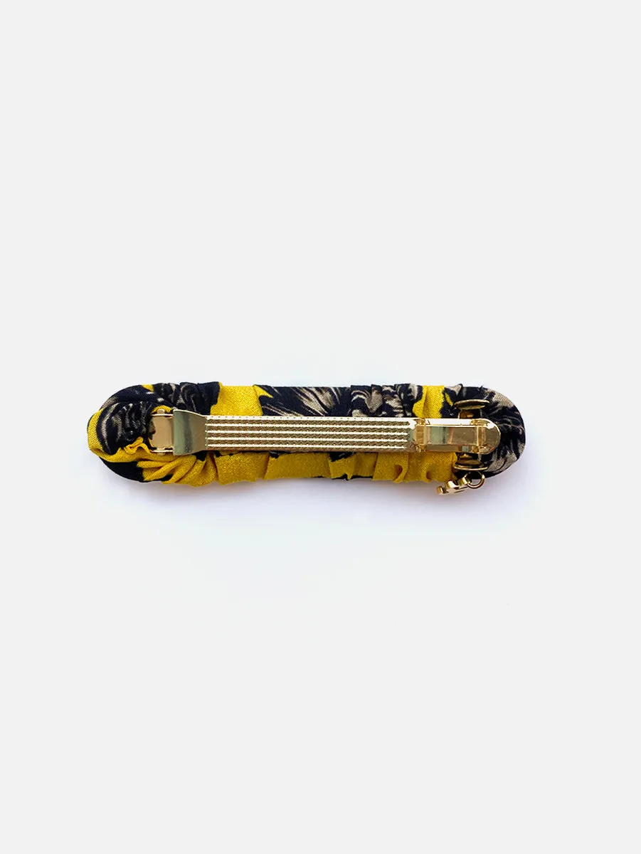 Yellow & Black Hair Barrette